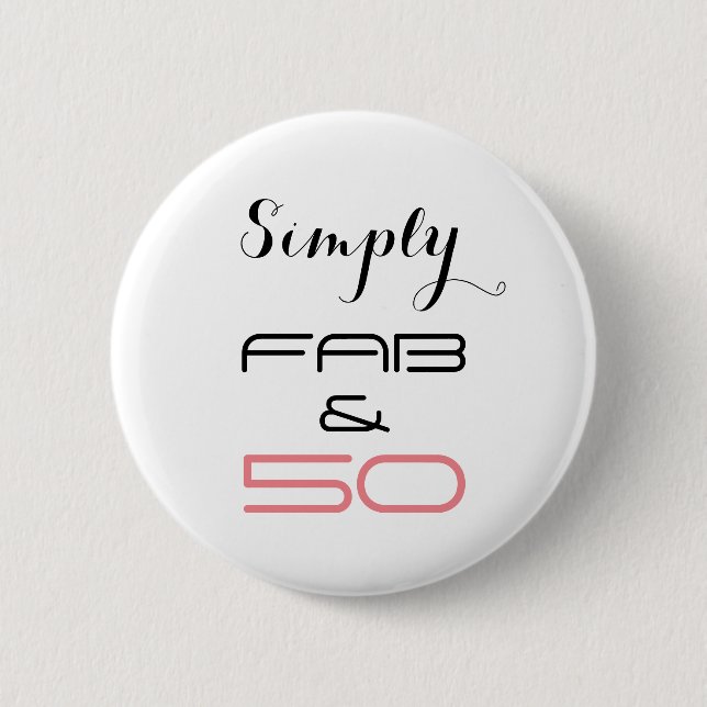 Badge Rond 5 Cm Simplement ouvrier et 50 - bouton (Devant)