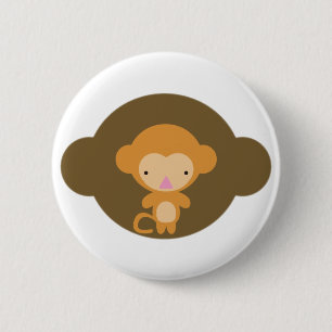 Badge Rond 5 Cm Singe
