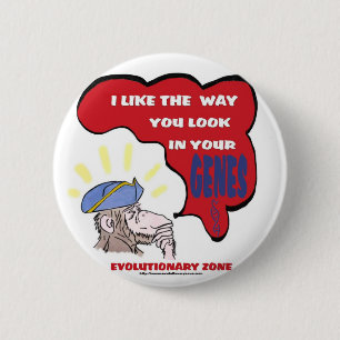 Badge Rond 5 Cm Singe de pensée révolutionnaire