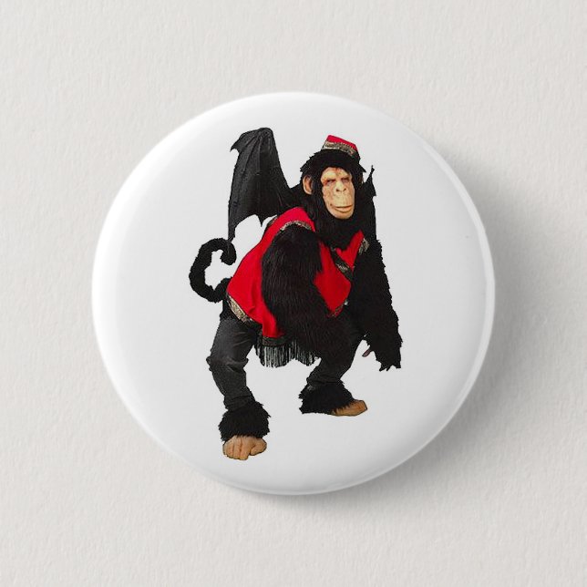 Badge Rond 5 Cm Singe de vol (Devant)