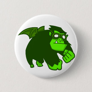 Badge Rond 5 Cm Singe radioactive !