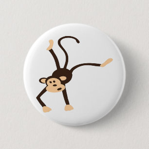 Badge Rond 5 Cm Singe volant