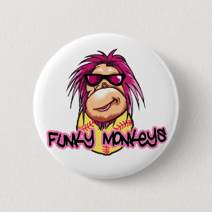 Badge Rond 5 Cm Singes géniaux