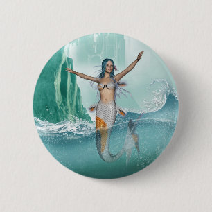 Badge Rond 5 Cm Sirène