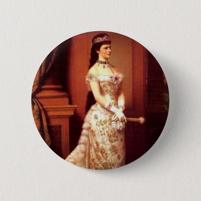 Badge Rond 5 Cm Sissi (Devant)