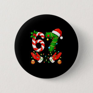 Badge Rond 5 Cm Six Seven Meme Noël 67 Santa Noël drôle