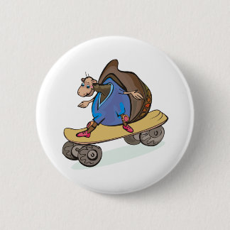 Badge Rond 5 Cm Skateboard Snail Skateboard Fun Skateboard