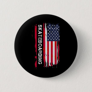 Badge Rond 5 Cm Skateboarding et skateurs