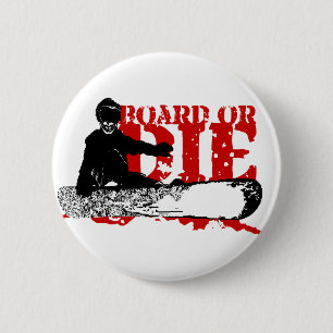 Badge Rond 5 Cm skeleboarder ou die.