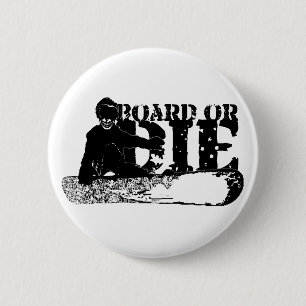 Badge Rond 5 Cm skeleboarder ou die.