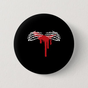 Badge Rond 5 Cm Skeleton Halloween Costume effrayant Goth Gothique