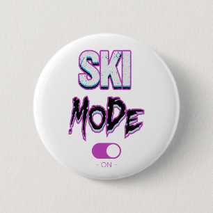 Badge Rond 5 Cm Ski mode-on-