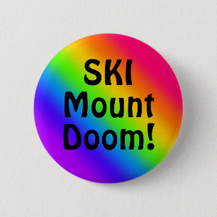 Badge Rond 5 Cm SKI Mount Doom !
