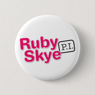 Badge Rond 5 Cm Skye rouge P.I. Buttons (blanc)