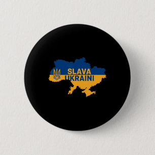 Badge Rond 5 Cm Slava Ukraini Gloire à la chemise de l'Ukraine Sou
