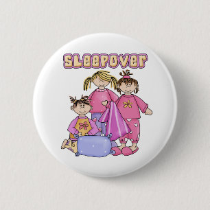 Badge Rond 5 Cm Sleepover de filles