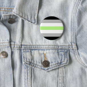 Badge Rond 5 Cm SlipperyJoe's Agender Pride Drapeaux gay cadeaux L