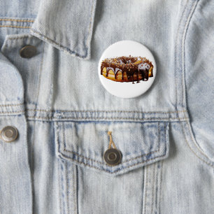 Badge Rond 5 Cm SlipperyJoe's beignet décadent recouvert d'une épa