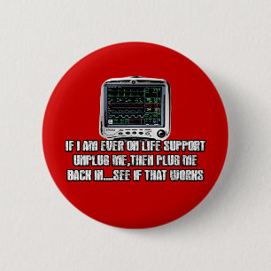Badge Rond 5 Cm Slogan drôle