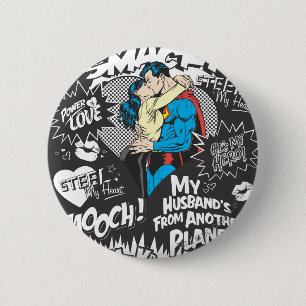 Badge Rond 5 Cm Smooch, Smack - Collage