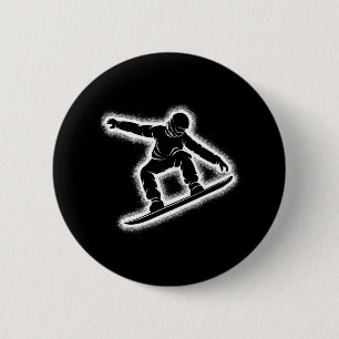 Badge Rond 5 Cm Snowboard Snowboard Boys Enfants Hommes 1