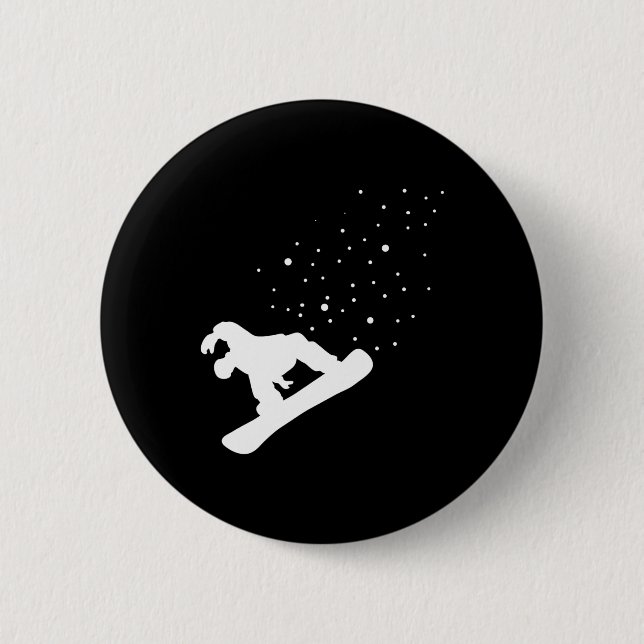 Badge Rond 5 Cm Snowboard Snowboard Snowboard 4 (Devant)