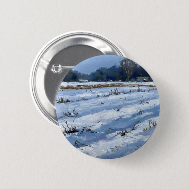 Badge Rond 5 Cm Snowfield (Devant & derrière)