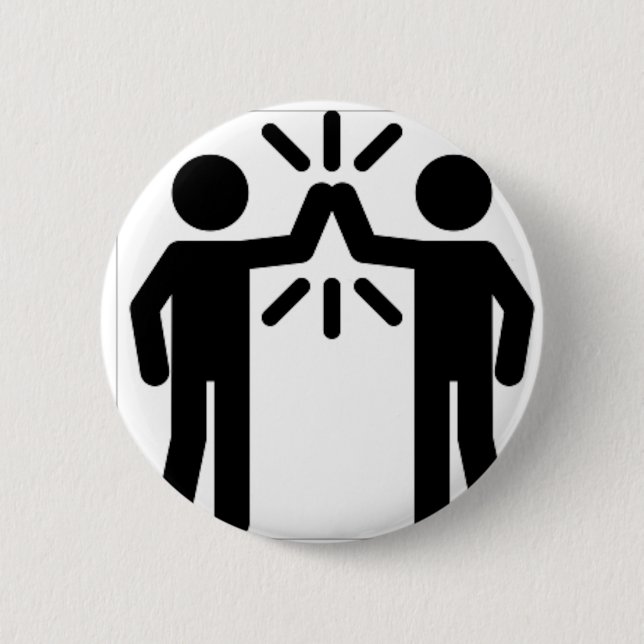 BADGE ROND 5 CM SNŐWFLAKE MAKER - PLAYGROUND BADING (Devant)