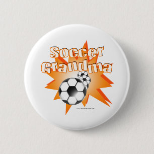 Badge Rond 5 Cm Soccer Grandma