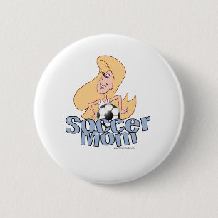 Badge Rond 5 Cm Soccer Mom