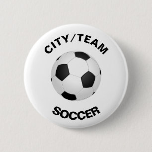Badge Rond 5 Cm Soccer personnalisable