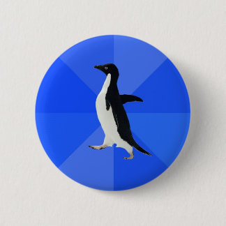 Badge Rond 5 Cm Social-Maladroit-Pingouin-Meme