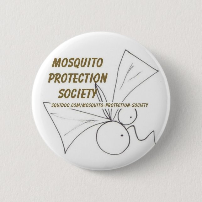 Badge Rond 5 Cm Société de protection de moustique (Devant)