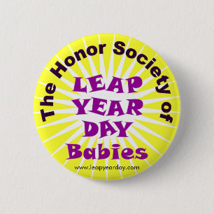 BADGE ROND 5 CM SOCIÉTÉ D'HONNEUR DES BÉBÉS DE JOUR D'ANNÉE