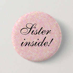 Badge Rond 5 Cm SOEUR à l'intérieur d'un texte