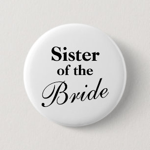 Badge Rond 5 Cm Soeur des boutons de la mariée