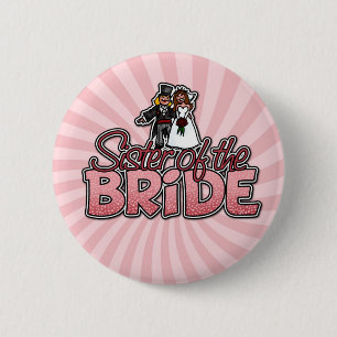 Badge Rond 5 Cm soeur du bouton de jeune mariée