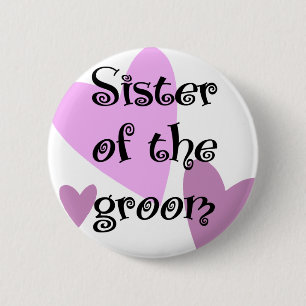 Badge Rond 5 Cm Soeur du marié