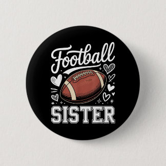 Badge Rond 5 Cm Sœur fière de football