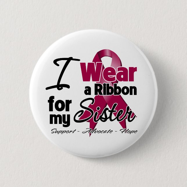 Badge Rond 5 Cm Soeur - Ruban Myeloma Multiples (Devant)
