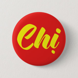 Badge Rond 5 Cm Soeur Vietnamienne - Chi ~ Tien ng Viêt