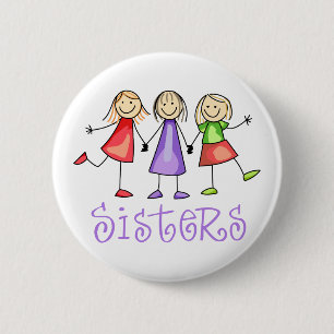 Badge Rond 5 Cm Soeurs