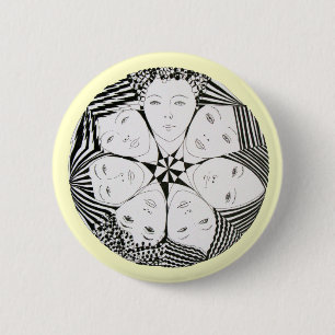 Badge Rond 5 Cm Soeurs
