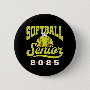 Badge Rond 5 Cm Softball Senior Class of 2025