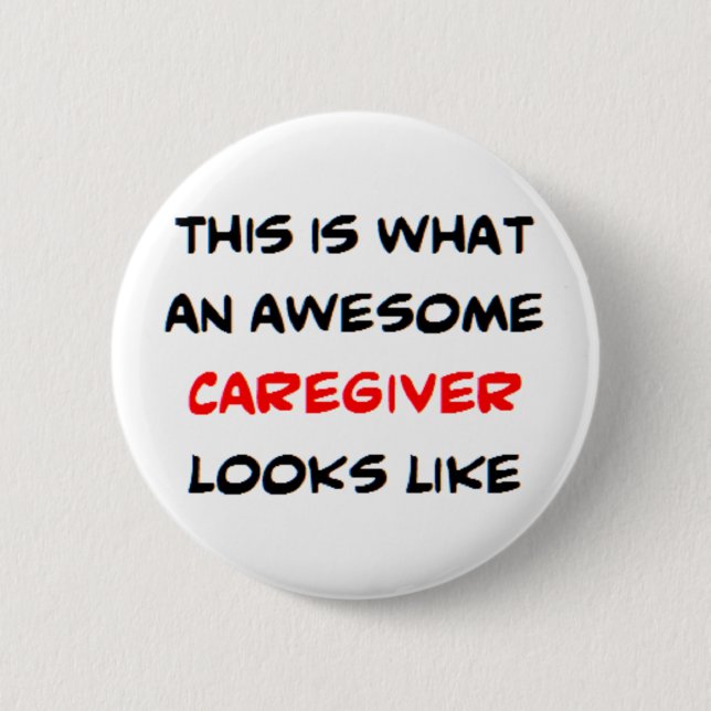 Badge Rond 5 Cm soignant, génial (Devant)