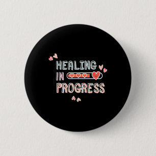 Badge Rond 5 Cm Soigner en cours Sensibilisation à la santé mental