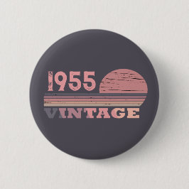 Badge Rond 5 Cm Soixante-dix vintages 70e anniversaire personnalis