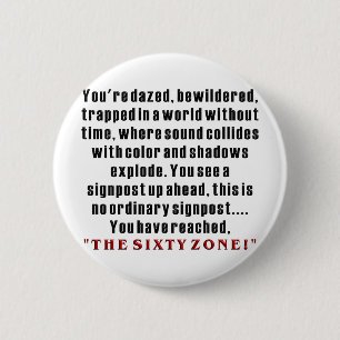 Badge Rond 5 Cm soixantième Anniversaire