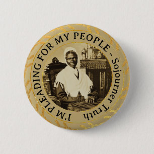 Badge Rond 5 Cm Sojourner Truth Abolitionniste Droits des femmes