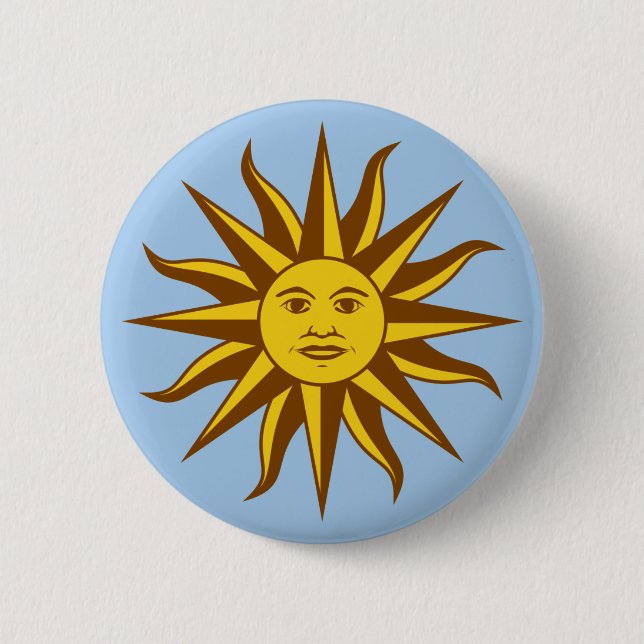 Badge Rond 5 Cm Sol de Mayo - URUGUAY (Devant)